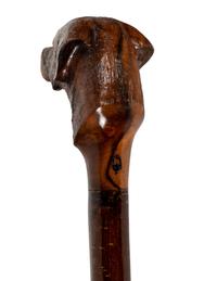 Two Figural Walking Sticks or Canes