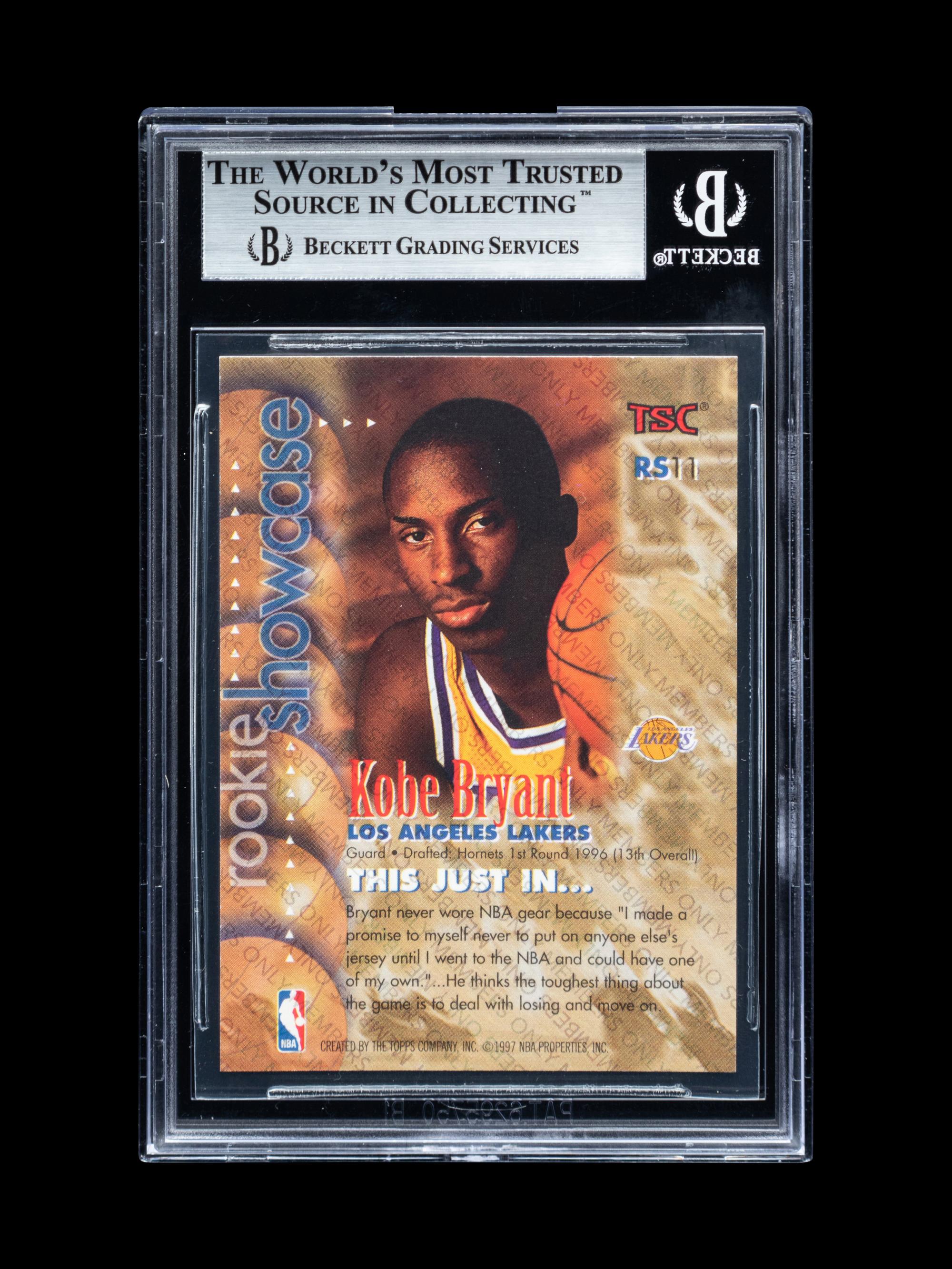 A Group of 1996-97 Topps Stadium Club Kobe Bryant Rookie Basketball Cards,