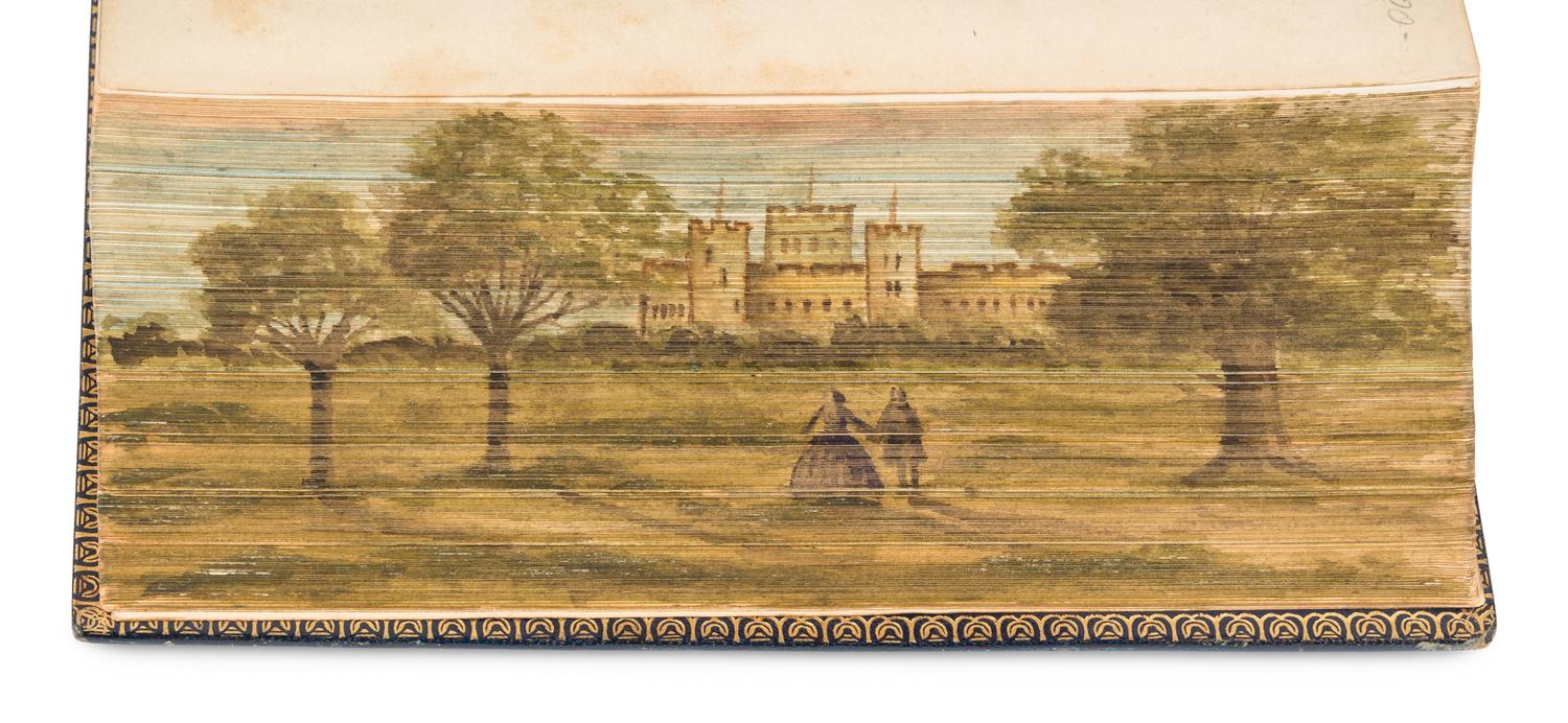 [FORE-EDGE PAINTINGS]. A group of 3 poetical works, comprising: