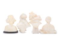 Four Italian Alabaster Busts