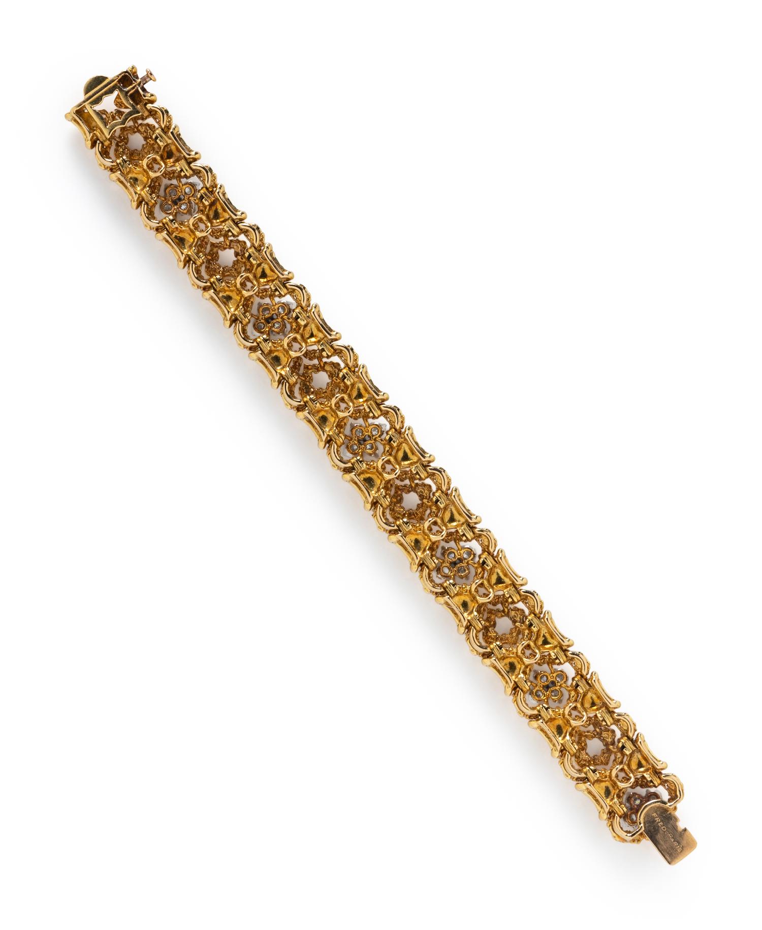 FRED, PARIS, GOLD AND DIAMOND BRACELET