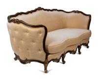 A Louis XV Style Parcel Gilt Walnut Canapé — 21st CENTURY