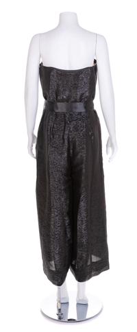 Oscar de la Renta Strapless Evening Jumpsuit, 2000s Size label: 12