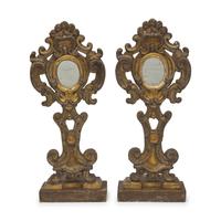 A Pair of George III Giltwood Monstrances