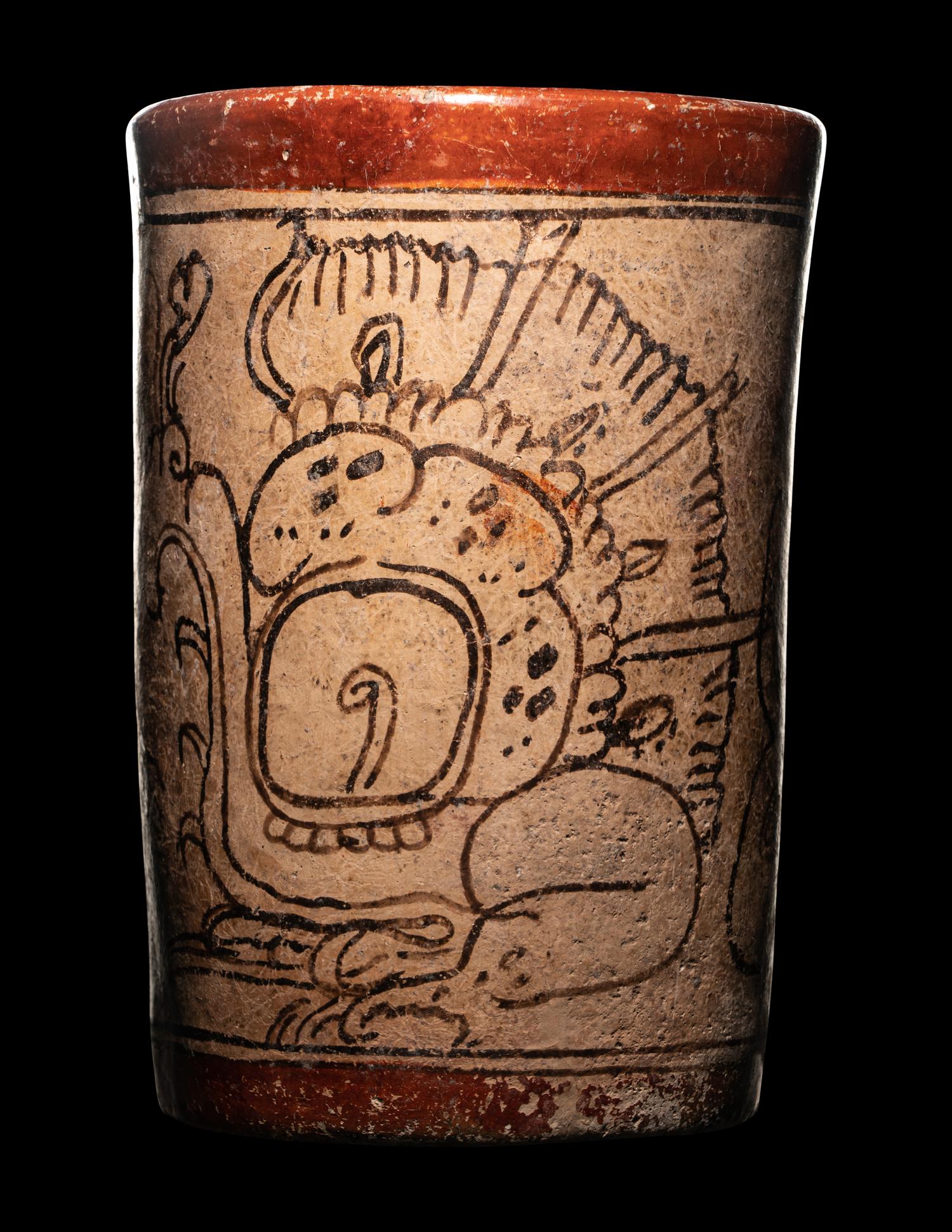 A Maya Codex Style Cylinder Vessel