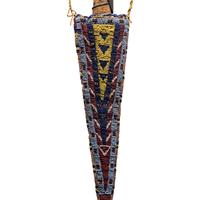 Plains Beaded Hide Knife Sheath, with Knife