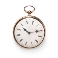 SILVER OPEN FACE POCKET WATCH