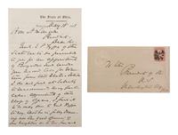 DENNISON, William (1815-1882). ALS as Ohio Governor, to Abraham Lincoln, with cover. 18 May 1861.