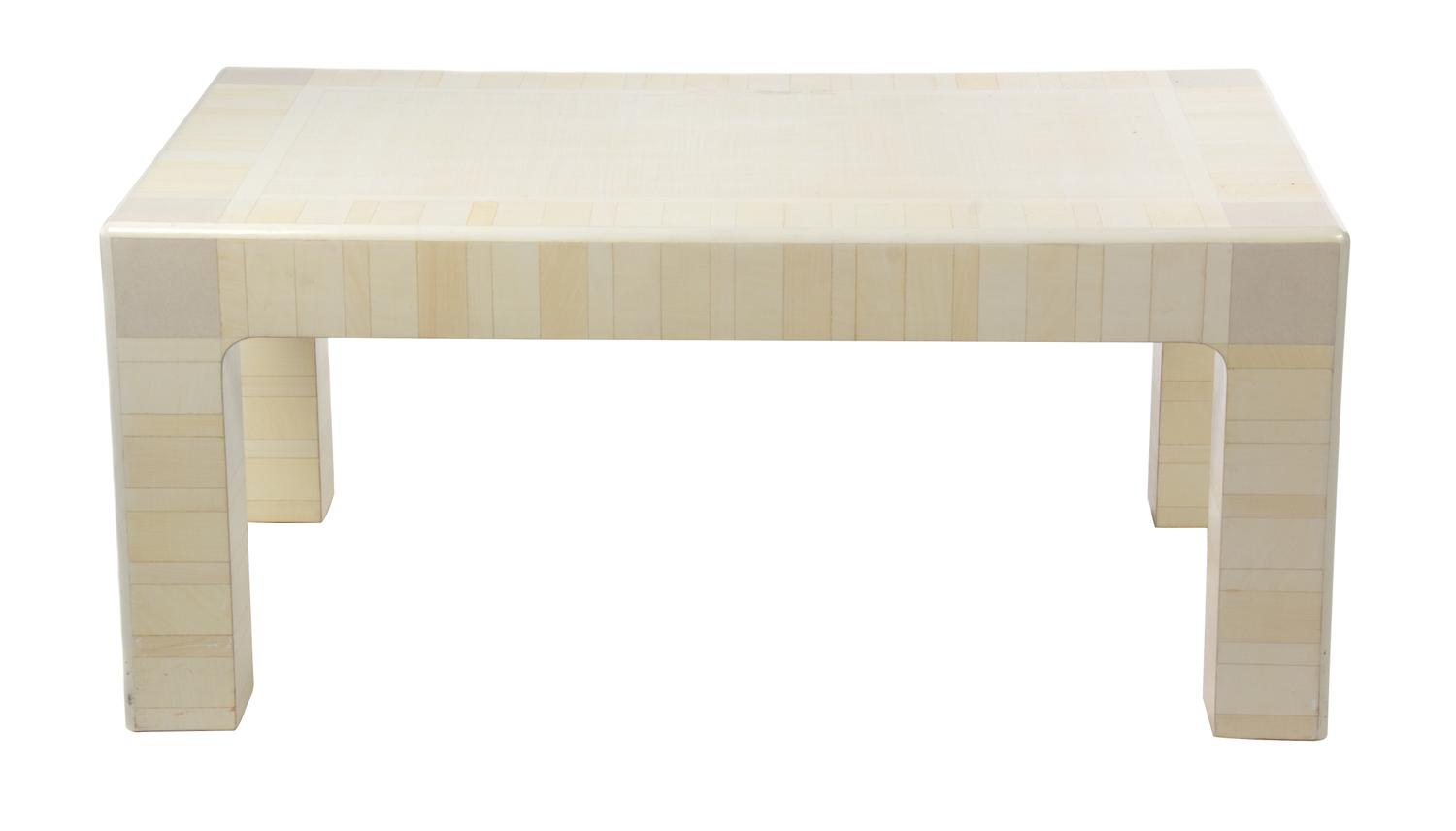 A Contemporary Lacquered Low Table Height 17 x width 38 depth 24 inches.