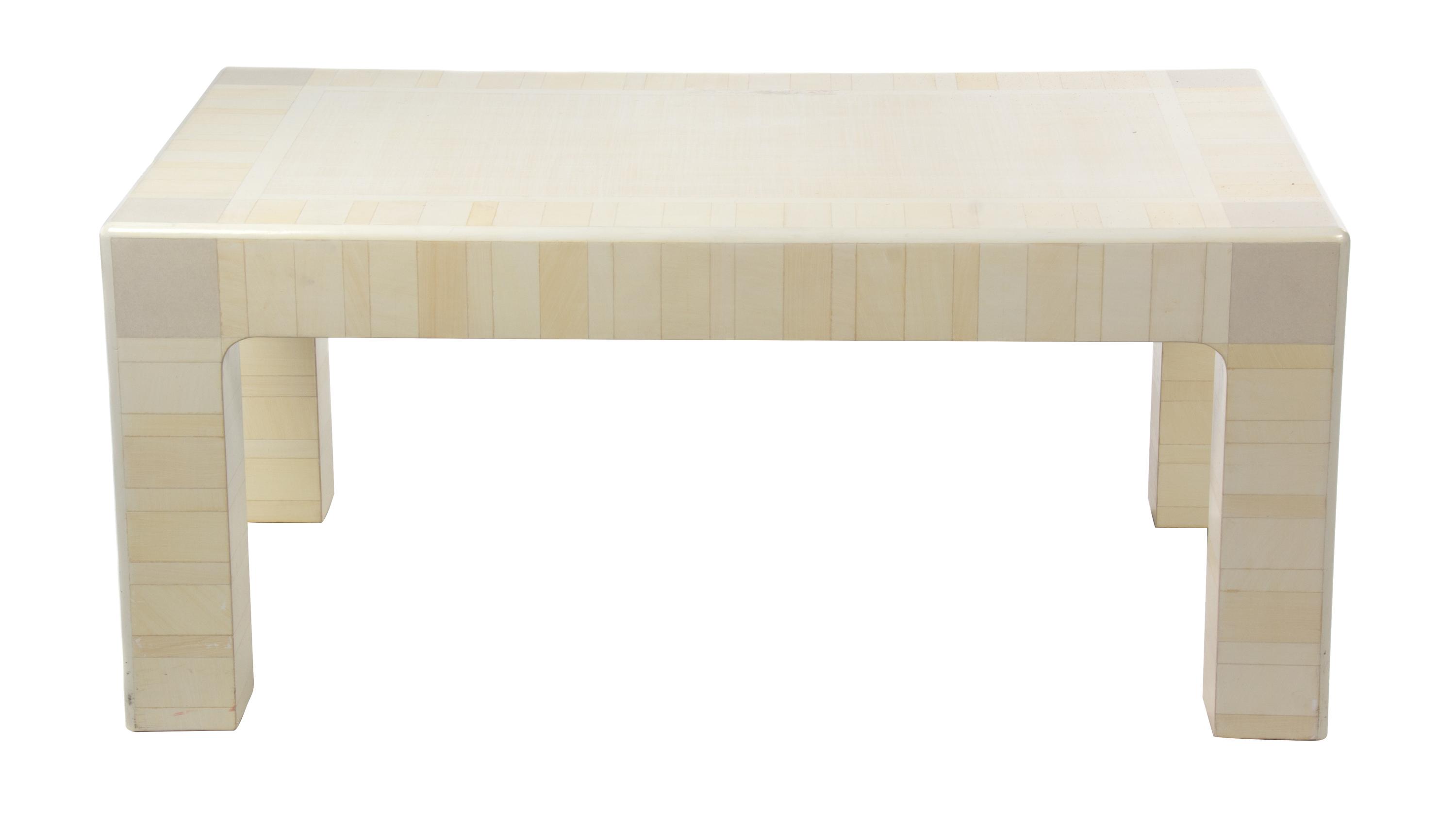 A Contemporary Lacquered Low Table Height 17 x width 38 depth 24 inches.