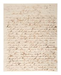[TEXAS]. A letter from an enslaver detailing the value of enslaved persons and noting the recent discovery of gold. Hallettsville, TX, 28 April 1853. [With:] Additional letter to same recipient.