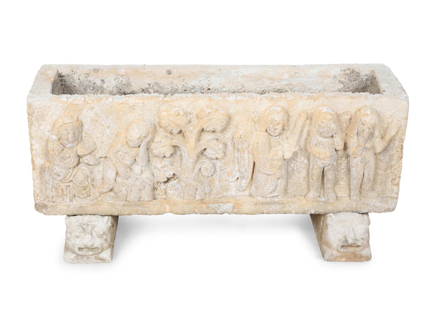 A Two Cast Stone Planters — 20TH CENTURY