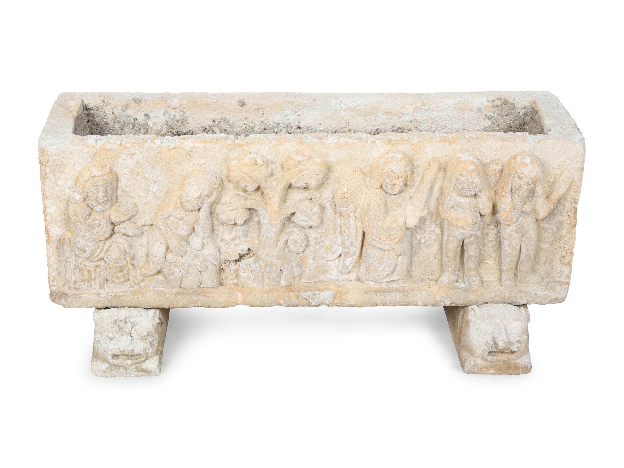 A Two Cast Stone Planters — 20TH CENTURY