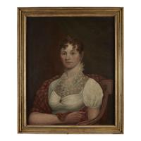 Attributed to Cephas Thompson (1775-1856) Portraits of Mr. and Mrs. Smith, Baltimore, MD, dated "1828"