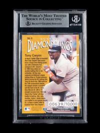 A 1996 Donruss Diamond Kings Tony Gwynn Signed Autograph Baseball Card No. DK-9 (Beckett Authentication Services BAS Certified)