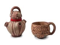 Pottery Effigy Vessel, PLUS Coffee Mug