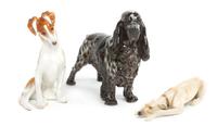 Three Nymphenburg Porcelain Figures Width of widest 10 inches. — 20TH CENTURY