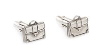 A Pair of Sterling Silver Briefcase Motif Cufflinks, Tiffany & Co., 6.50 dwts.