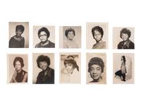 [FASHION - BEAUTY]. A group of 60 items, highlighted by photographs of fashionable subjects, some by Shotski Jones, images of the Sapphire Girls, and Miss Black Universe program.