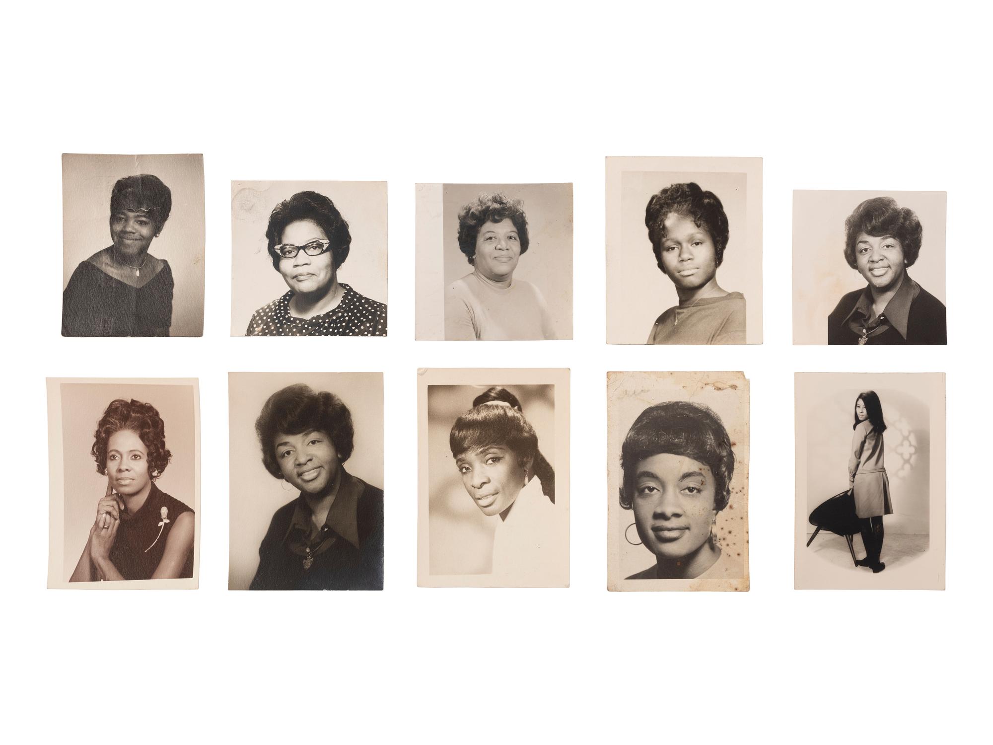 [FASHION - BEAUTY]. A group of 60 items, highlighted by photographs of fashionable subjects, some by Shotski Jones, images of the Sapphire Girls, and Miss Black Universe program.