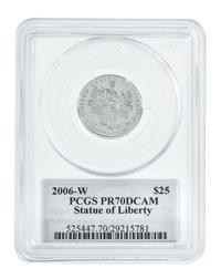 A Group of Three United States 2006-W Statue of Liberty Platinum Proofs