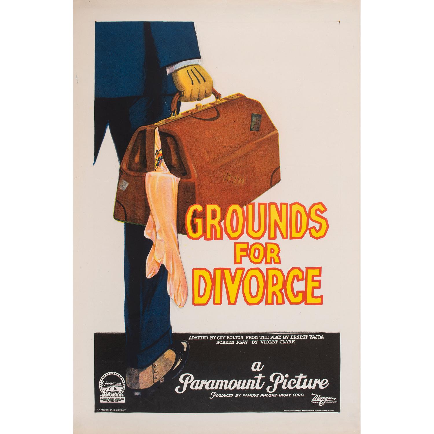Nine Paramount Pictures "Grounds for Divorce" Film Posters