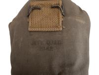 [MILITARIA]. World War II and Korean War-era canteens, canteen covers, and mess kits.