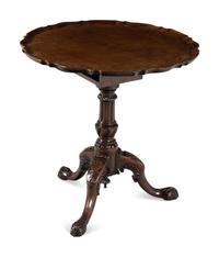 A George II Mahogany Tilt-Top Tea Table