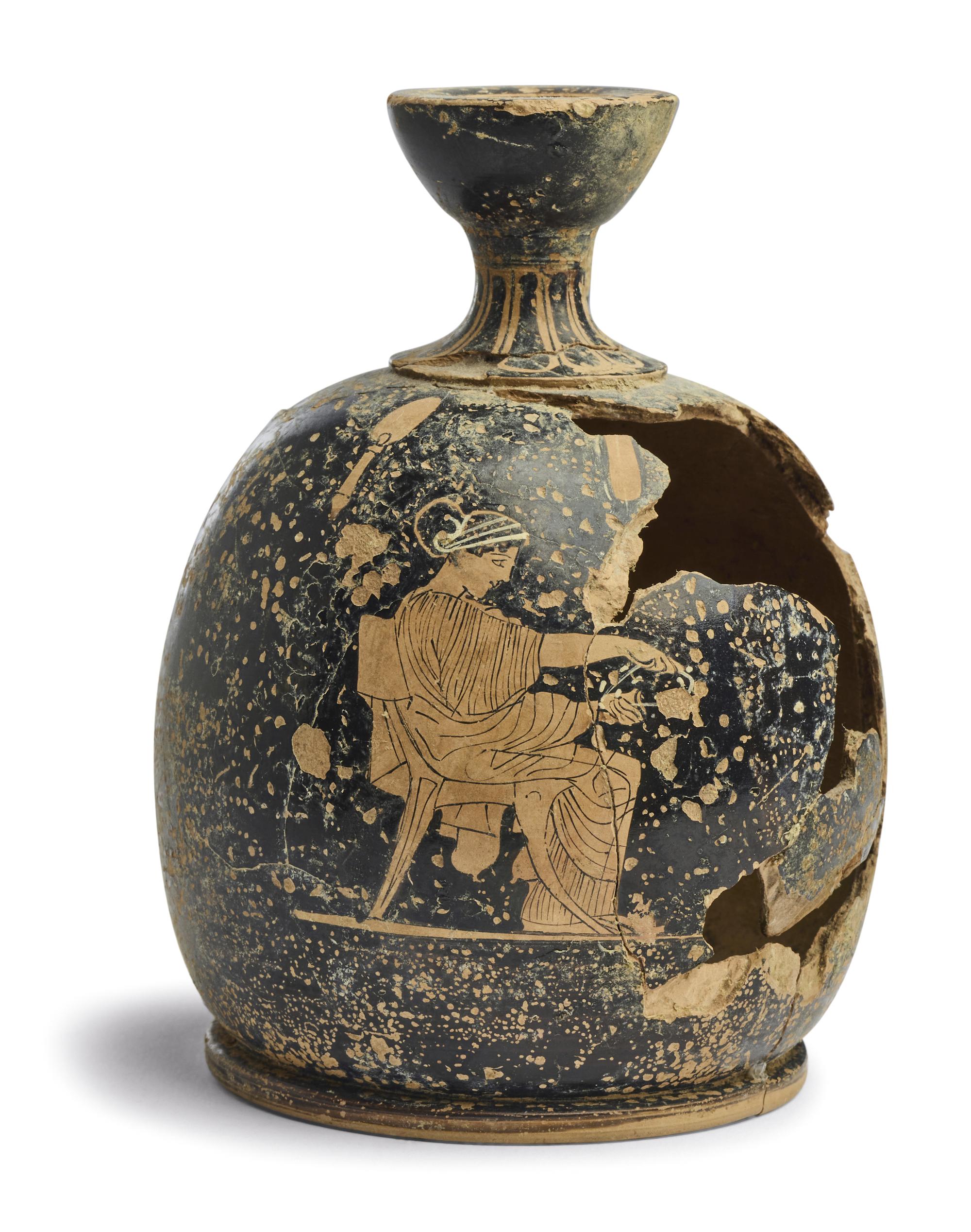 An Attic Red-Figured Squat Lekythos