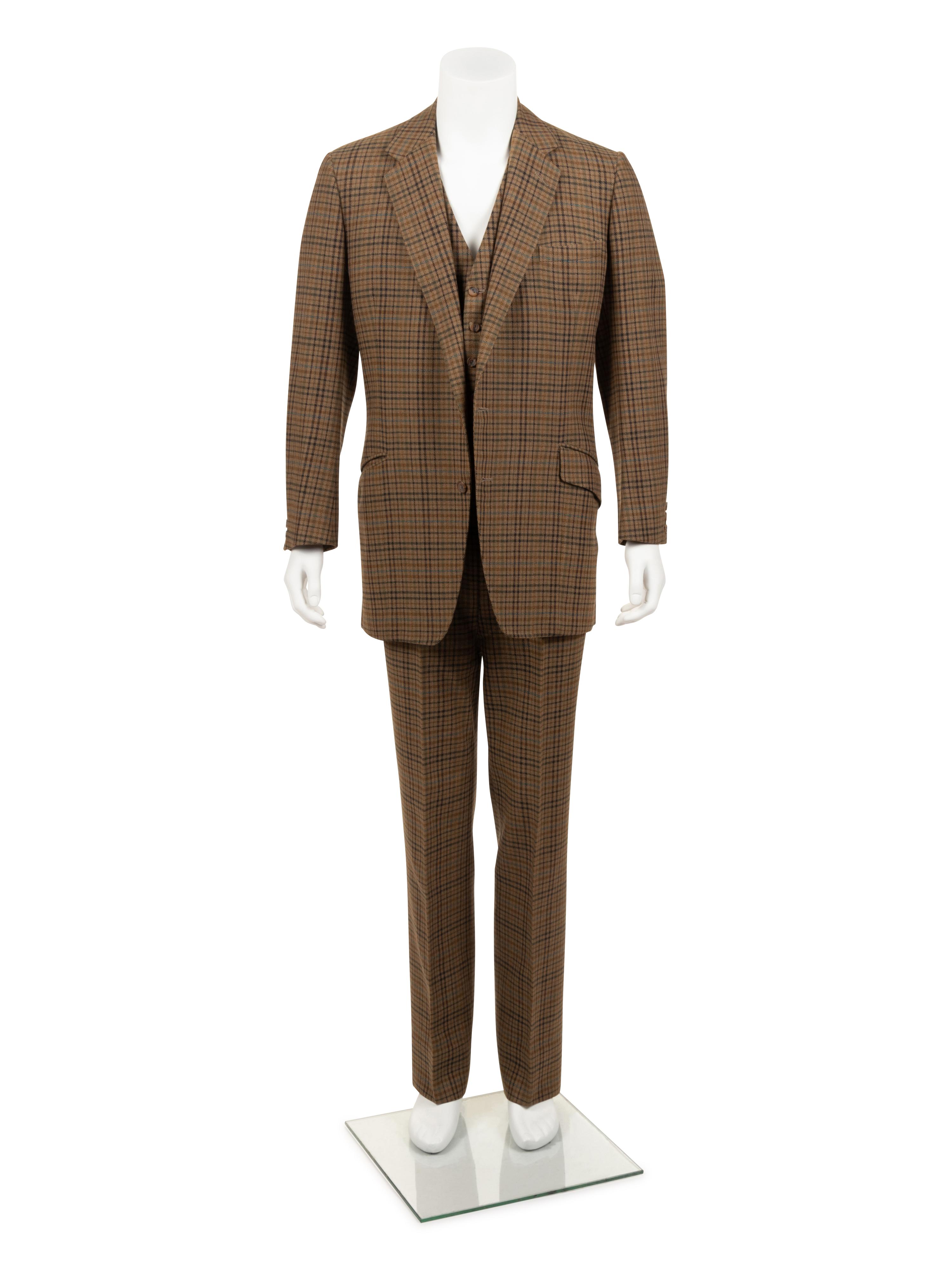 Huntsman and Sons Tailored Three-Piece Suit, Worn By Rex Harrison, 1984