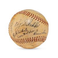 A 1949 Newport News Dodgers Team Signed Autograph Baseball