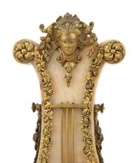 A French Gilt Bronze Mounted Onyx Clock Garniture