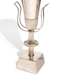 Urn-Shaped Table Lamp for Lightolier's Heritage Silver, c. 1940