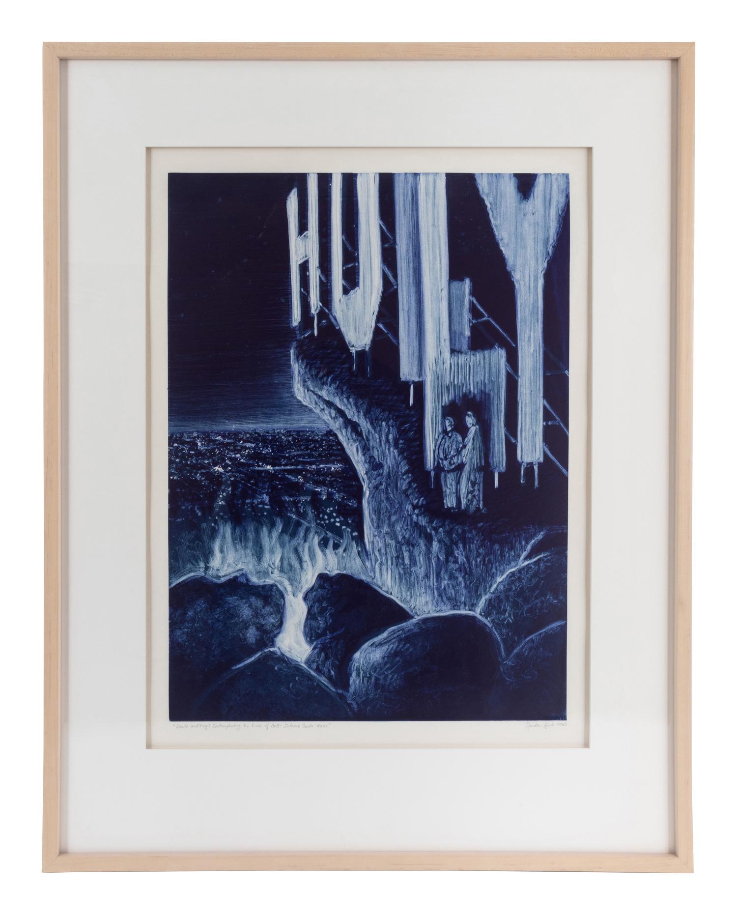 Dante and Virgil Contemplating the Fires of Hell - Inferno Canto XXVI