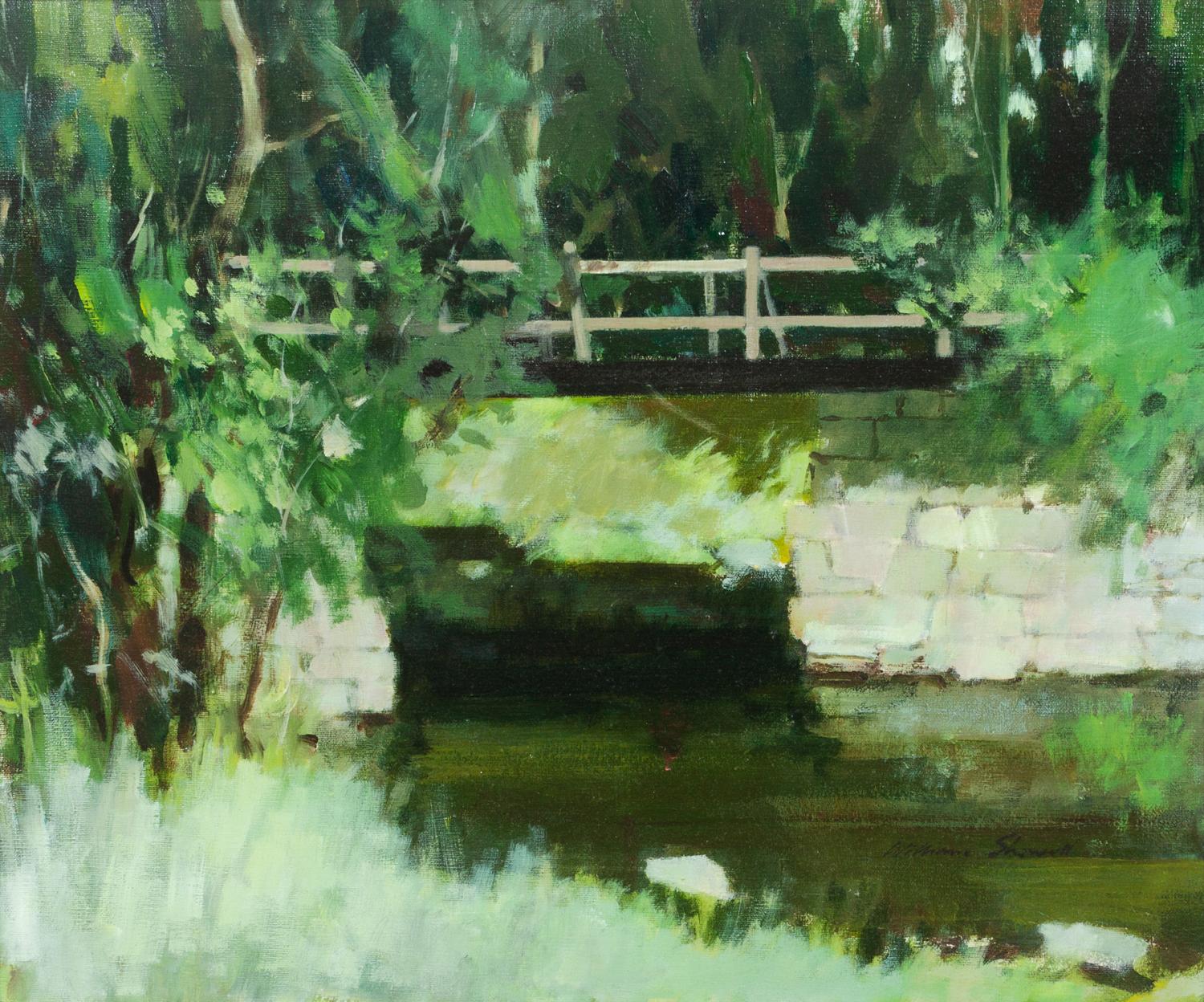 William Showell, (Canadian, 1903-1984), Bridge in Vermont (Le Calme d'un Ruisseau)