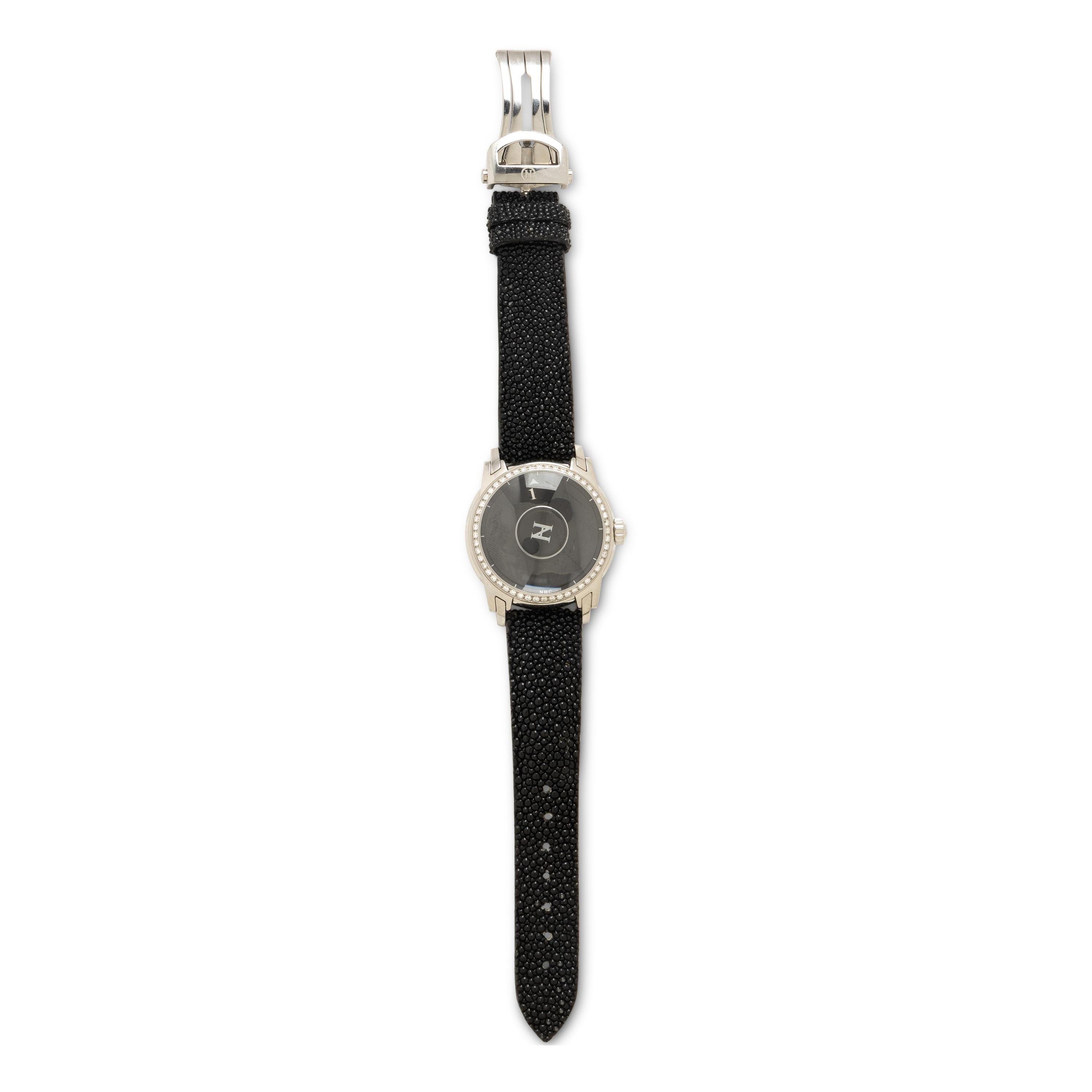Nouvelle Horlogerie Calabrese, Stainless Steel 'Ottica' Watch with Jump Hour Complication