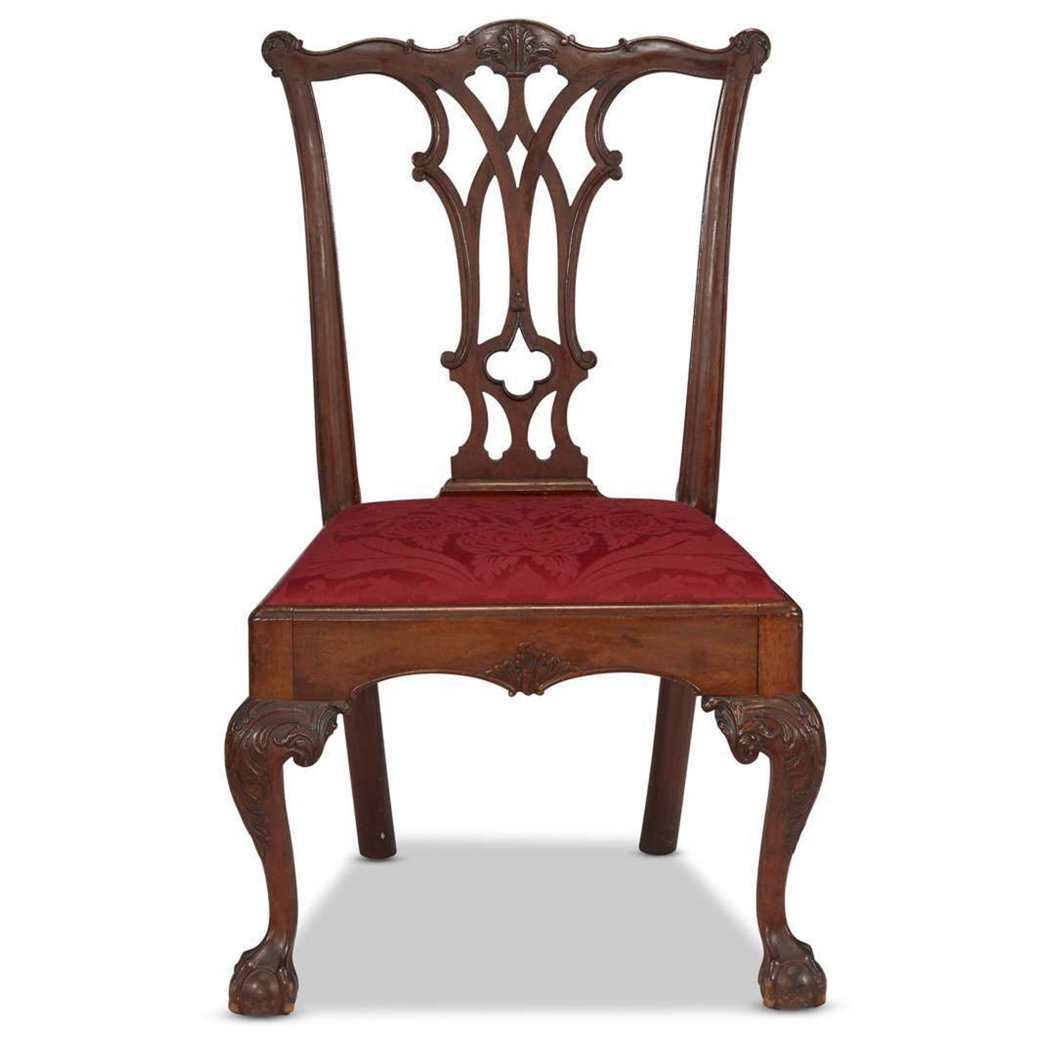 Chippendale carved mahogany side chair Philadelphia, PA, circa 1770