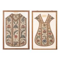 An English Silk and Metallic Thread Embroidered Chasuble