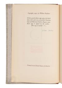 FAULKNER, William (1897-1962). These 13 . New York: Jonathan Cape & Harrison Smith, 1931.