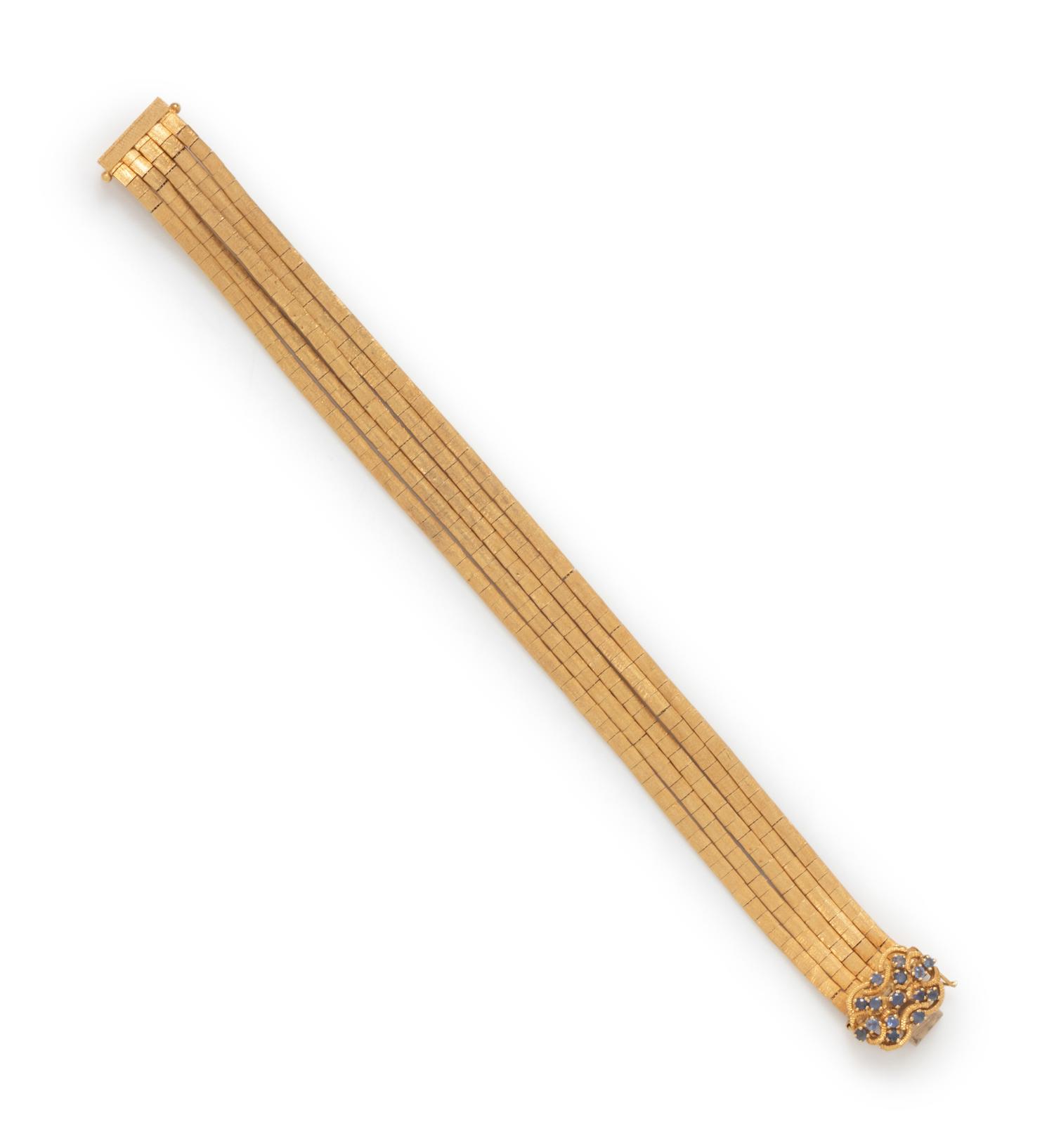 YELLOW GOLD MULTISTRAND BRACELET