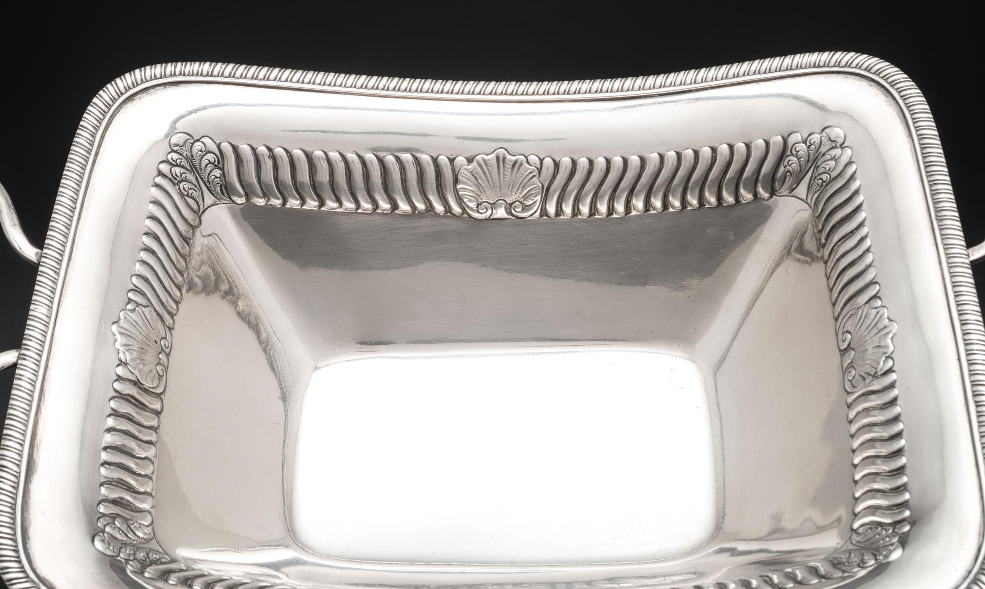 A Pair of American Silver Serving Bowls