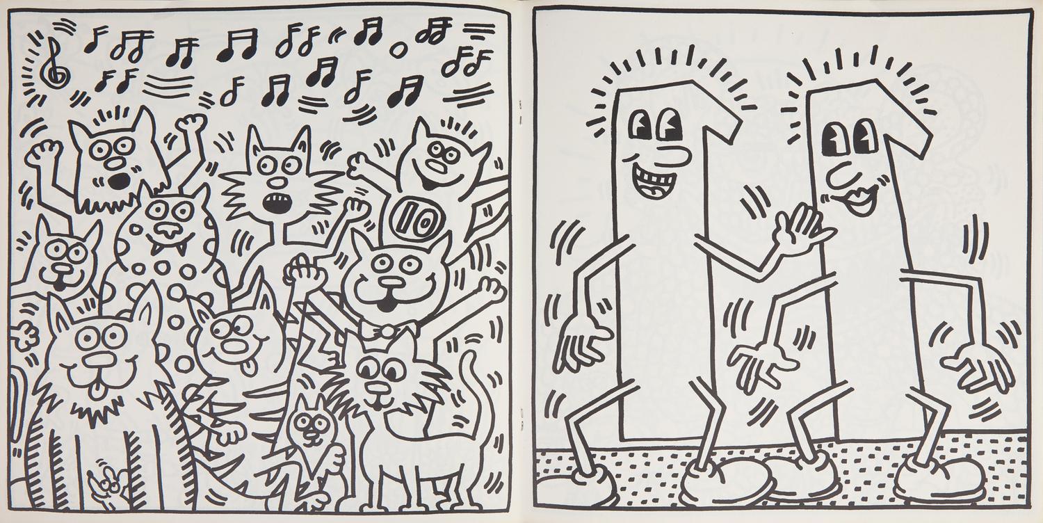 Haring, Keith. Signed Coloring Book