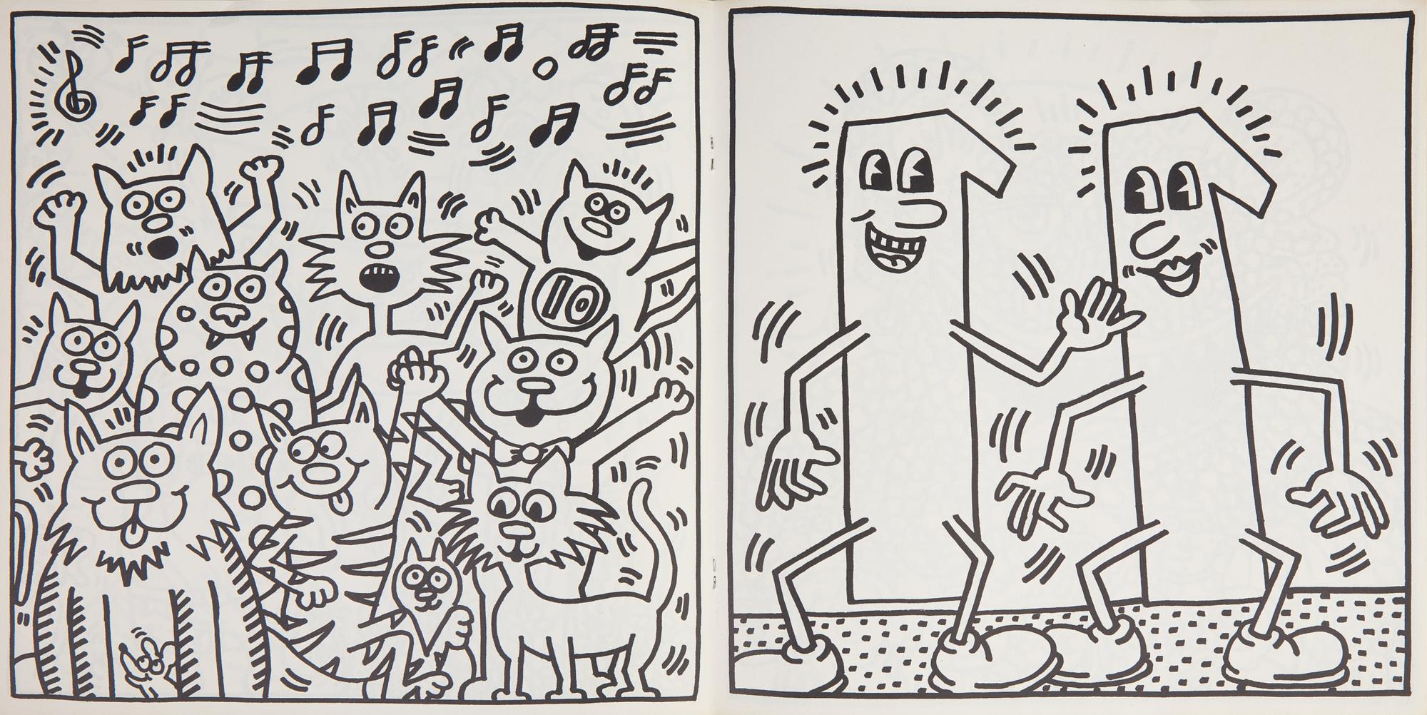 Haring, Keith. Signed Coloring Book