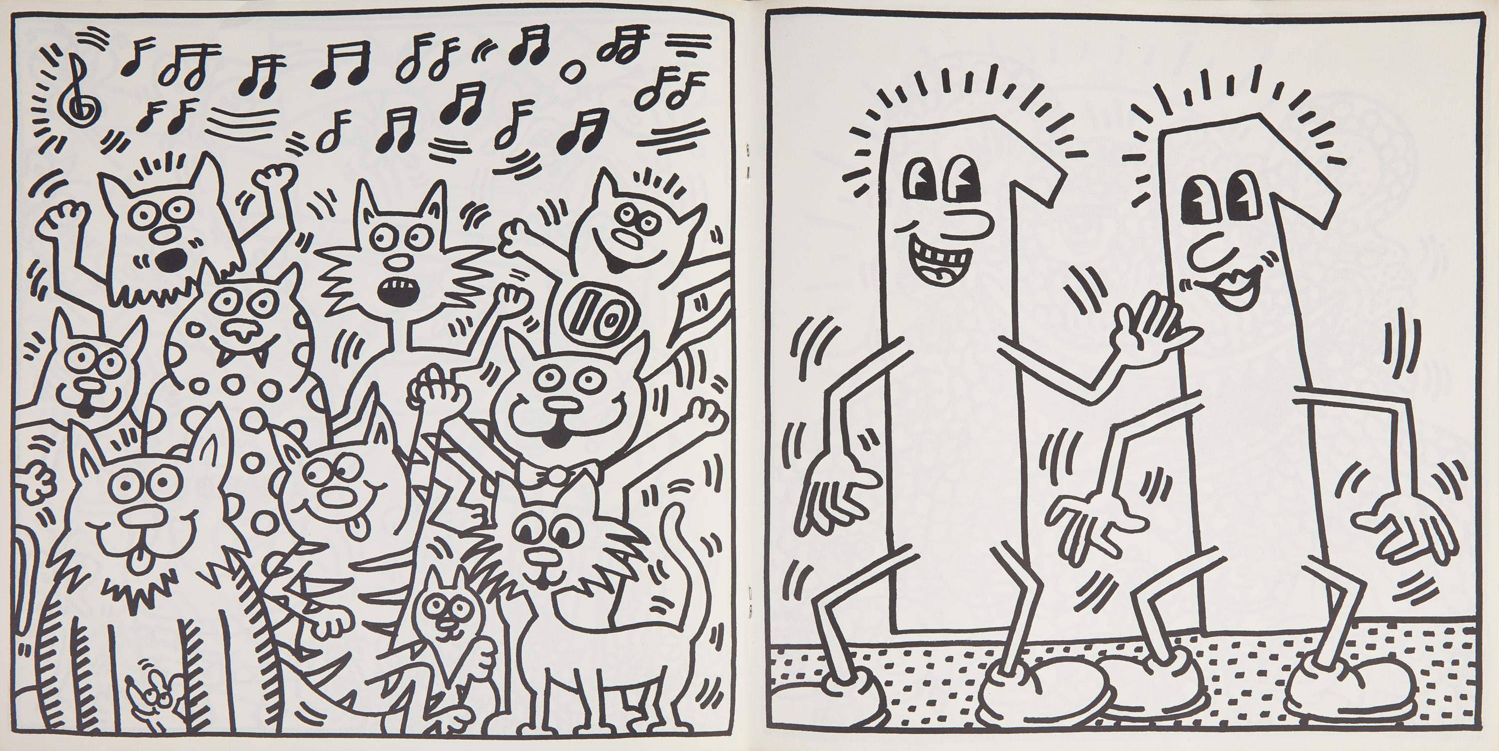 Haring, Keith. Signed Coloring Book
