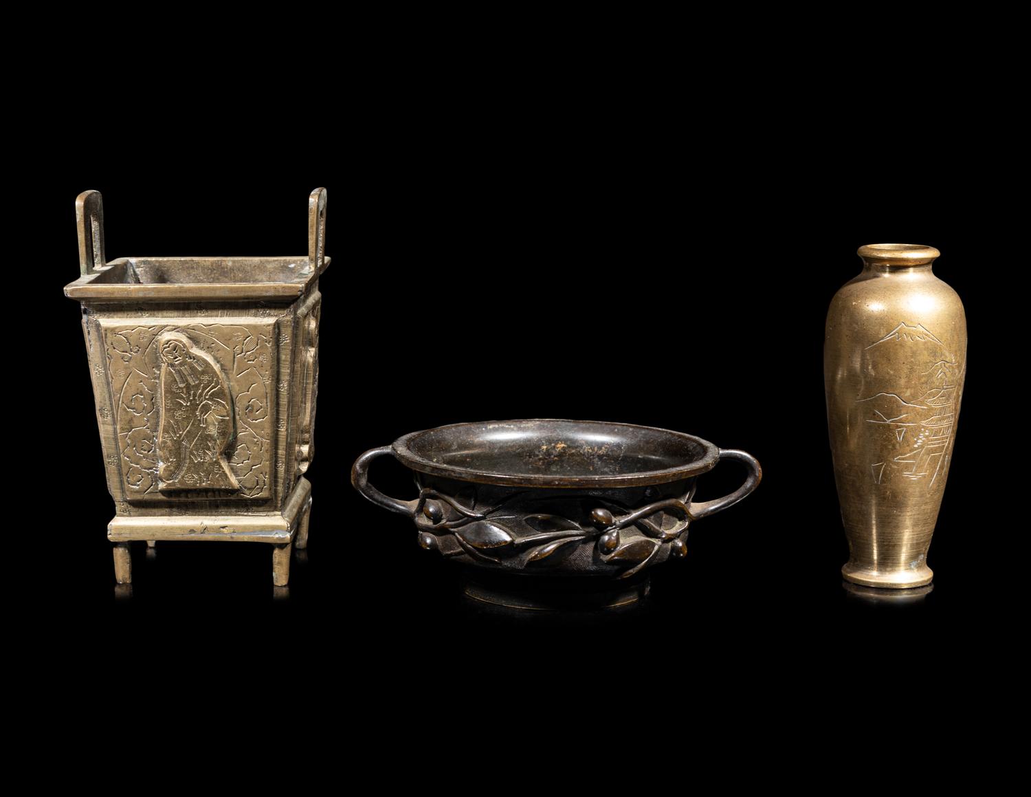 Three Chinese Metal Vessels
