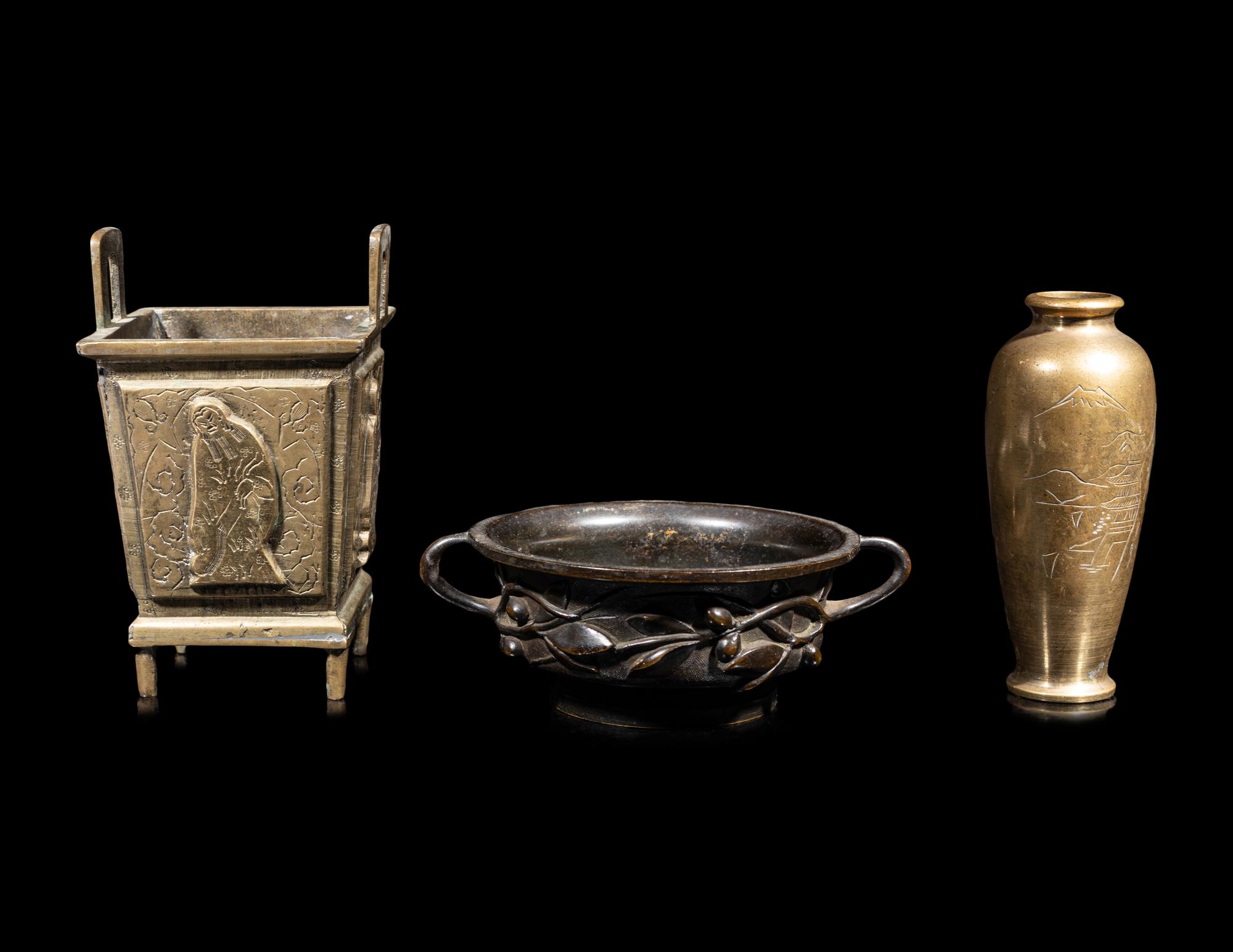 Three Chinese Metal Vessels