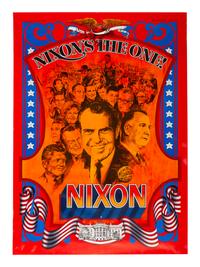 [NIXON, Richard M. (1913-1994)] Nixon's The One. Group of posters. Washington DC: National Youth for Nixon-Agnew, [1968].