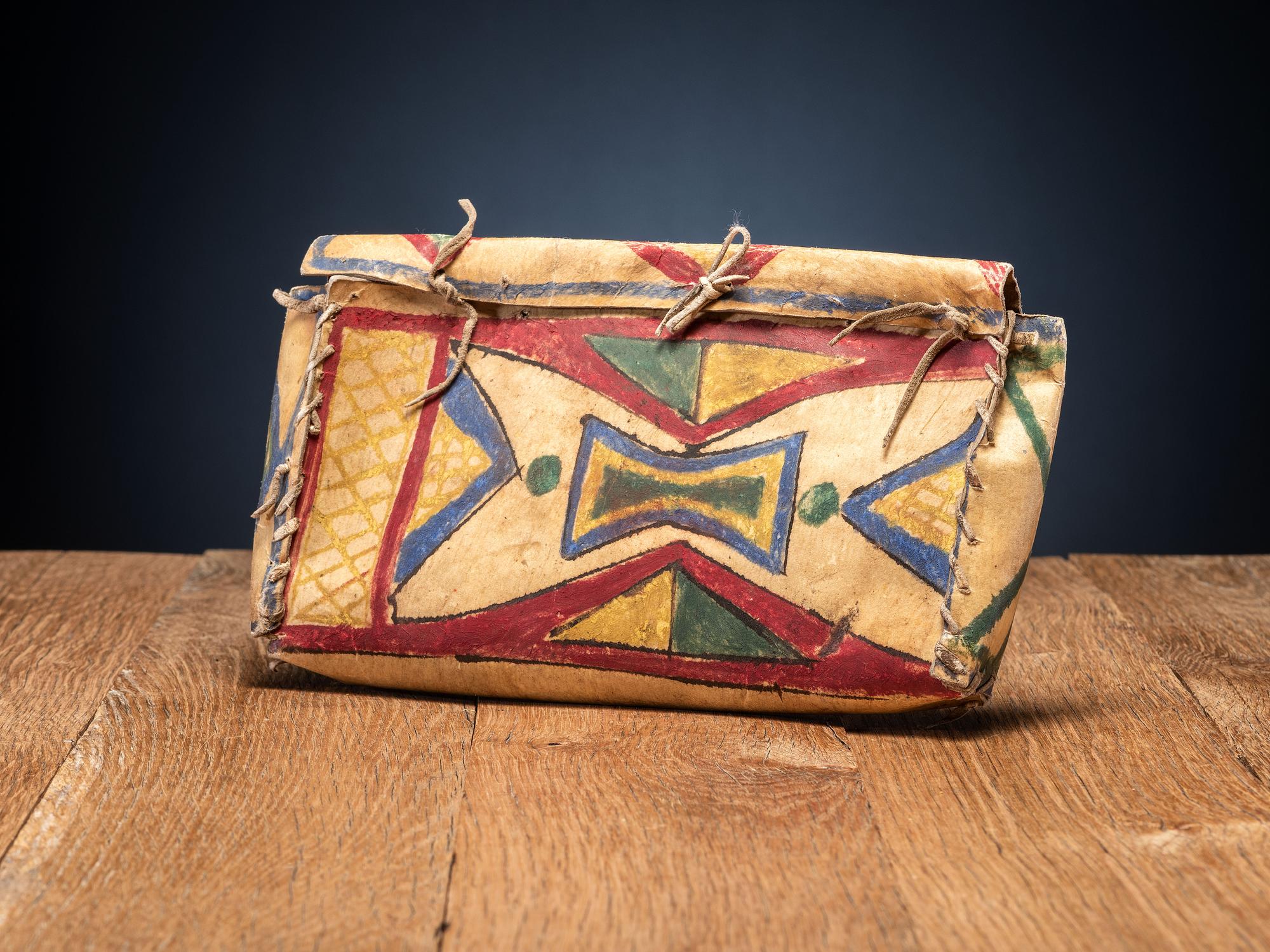 Sioux Painted Parfleche Container