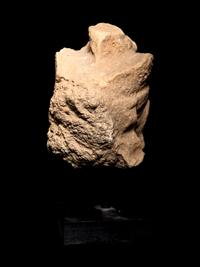 Three Gandharan Fragmentary Stucco Heads and One European Fragmentary Stucco Head