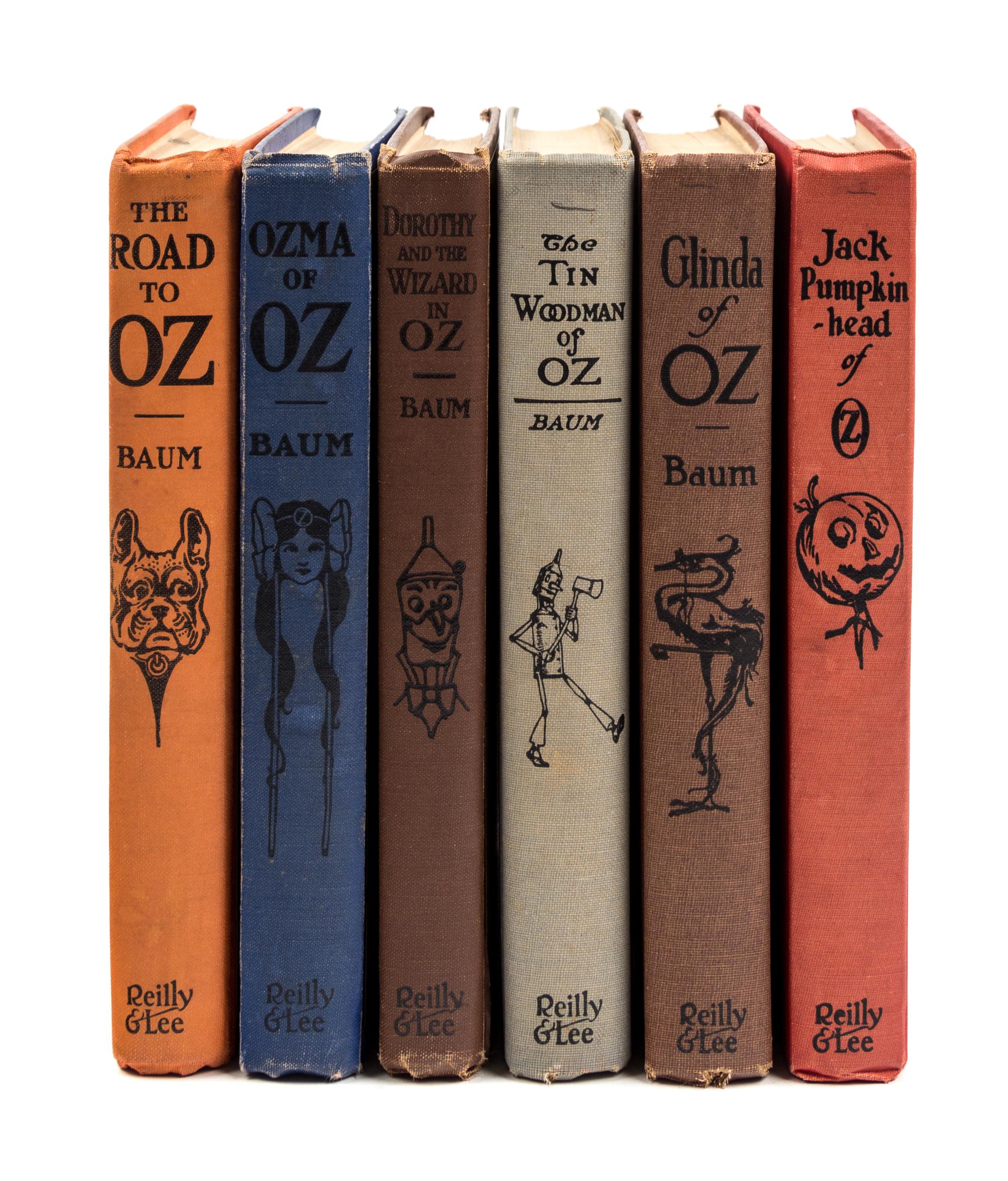 BAUM, Frank L. and Ruth Plumly THOMPSON. -- John R. Neill, illustrator. A group of 6 later editions of the Famous Oz Stories.